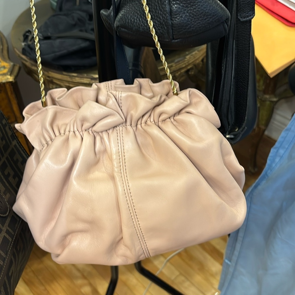 LOEFFLER RANDALL Brand New Pink Leather With Chain Princess Bag